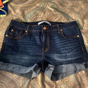 Blue jean shorts